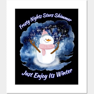 Snowman Winter Wonderland Posters and Art